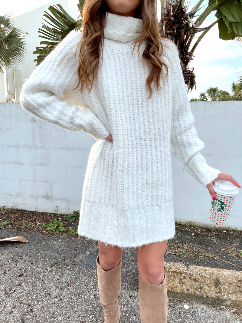 Sparks Fly Sweater Dress